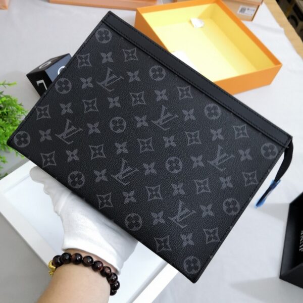 Luxury Black Monogram Clutch – Timeless Elegance by Louis Vuitton - Image 2