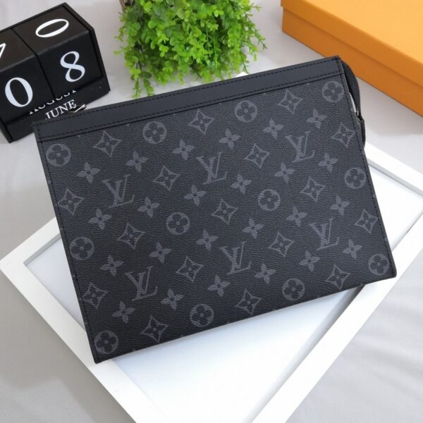 Luxury Black Monogram Clutch – Timeless Elegance by Louis Vuitton